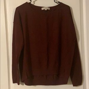 Loft burgundy sweater